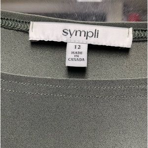 Sympli three quarter sleeve top. It is olive green. Never been worn.